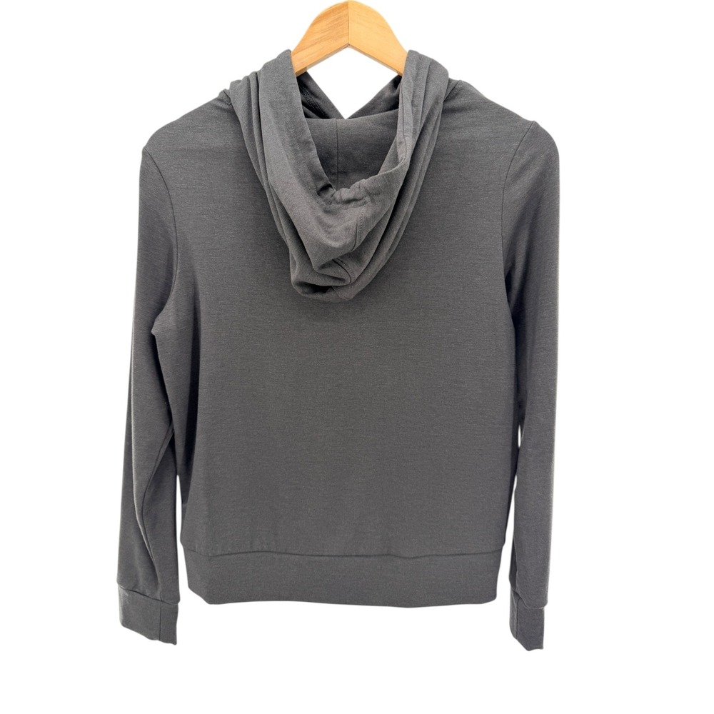 Cozy Earth Hoodie Small Gray Brushed Bamboo Ultra Soft Breathable Pullover - Picture 2 of 6